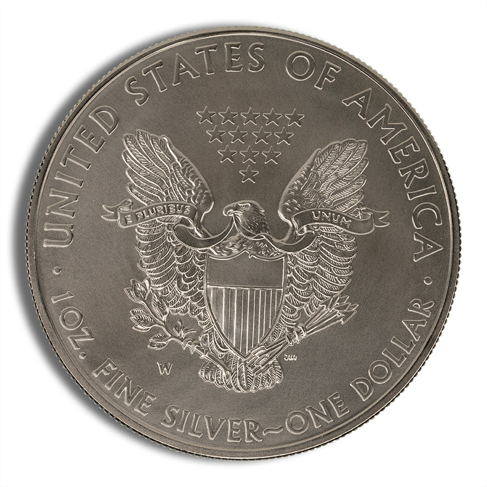 2011-W Burnished Silver Eagle with Box & COA