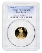 2008-W 1/4 oz Proof Gold Eagle $10 PCGS PR70