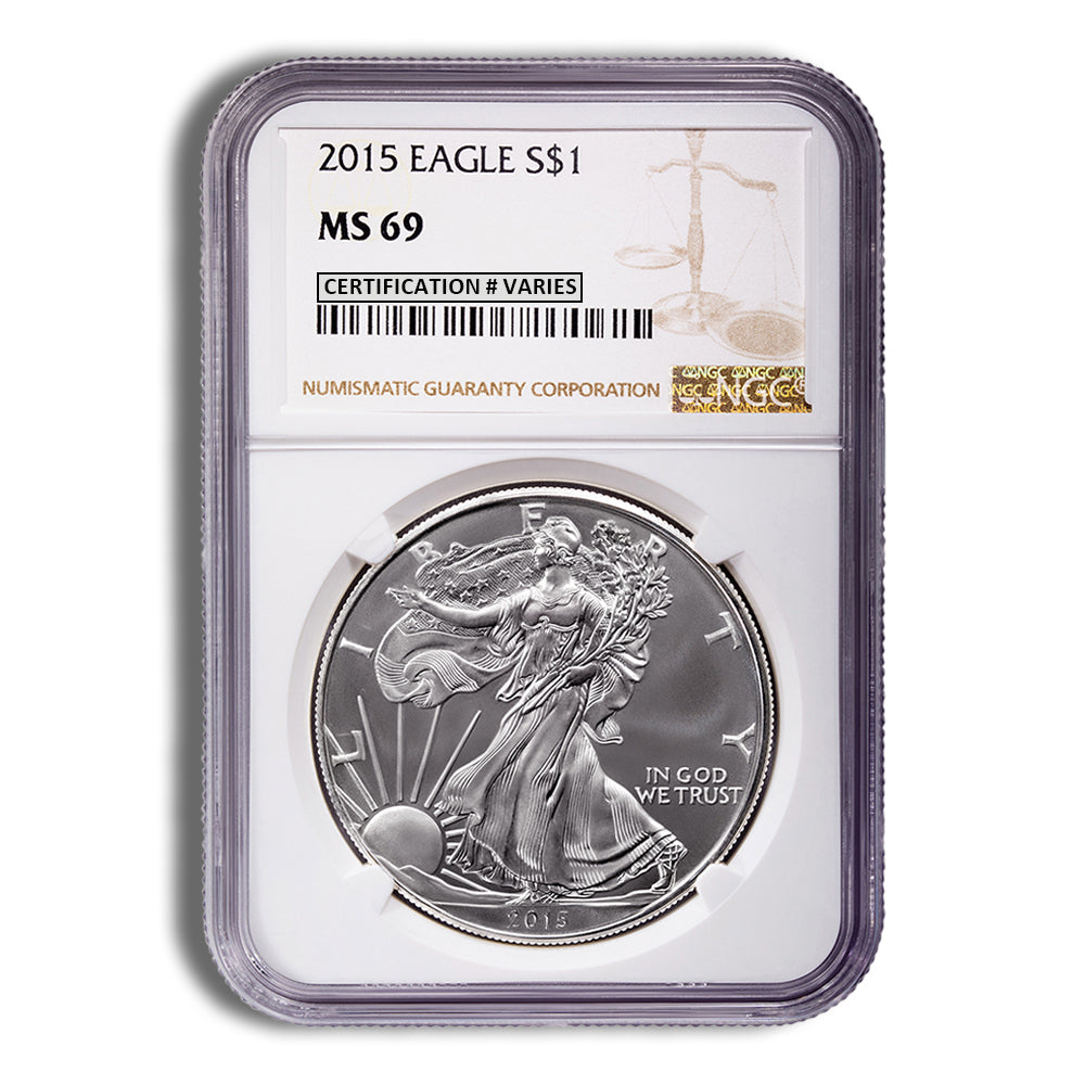 2015 Silver Eagle NGC MS69