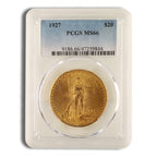 $20 Gold Saint-Gaudens Double Eagle - PCGS MS66