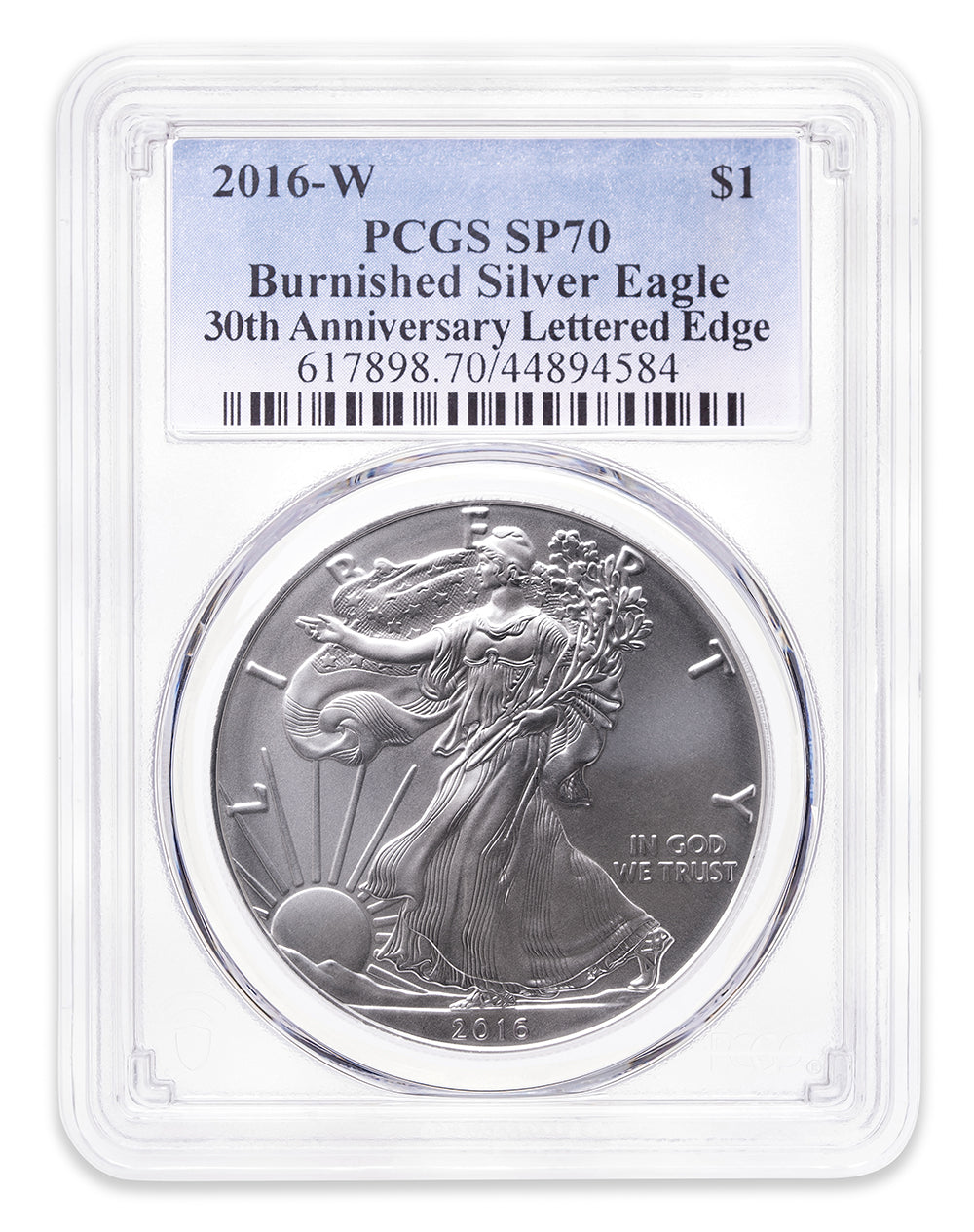 2016-W Burnished Silver Eagle PCGS SP70