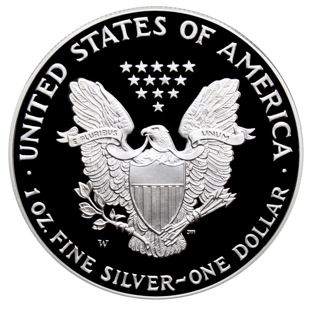 2002-W Proof Silver Eagle with Box & COA