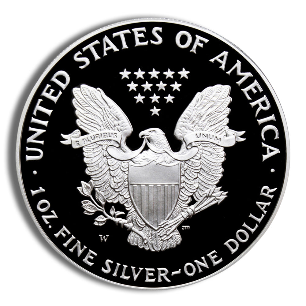 2002-W Proof Silver Eagle with Box & COA