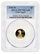 2006-W 1/10 oz Proof Gold Eagle $5 PCGS PR70