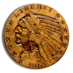 $5 Gold Indian Half Eagle - Any Grade