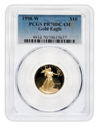 1998-W 1/4 oz Proof Gold Eagle $10 PCGS PR70
