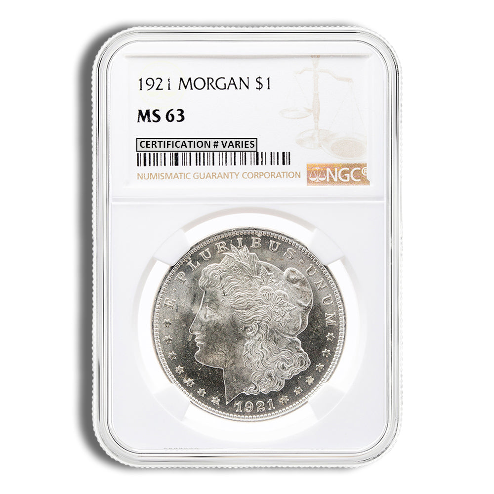 1921 Morgan Dollar - NGC MS63