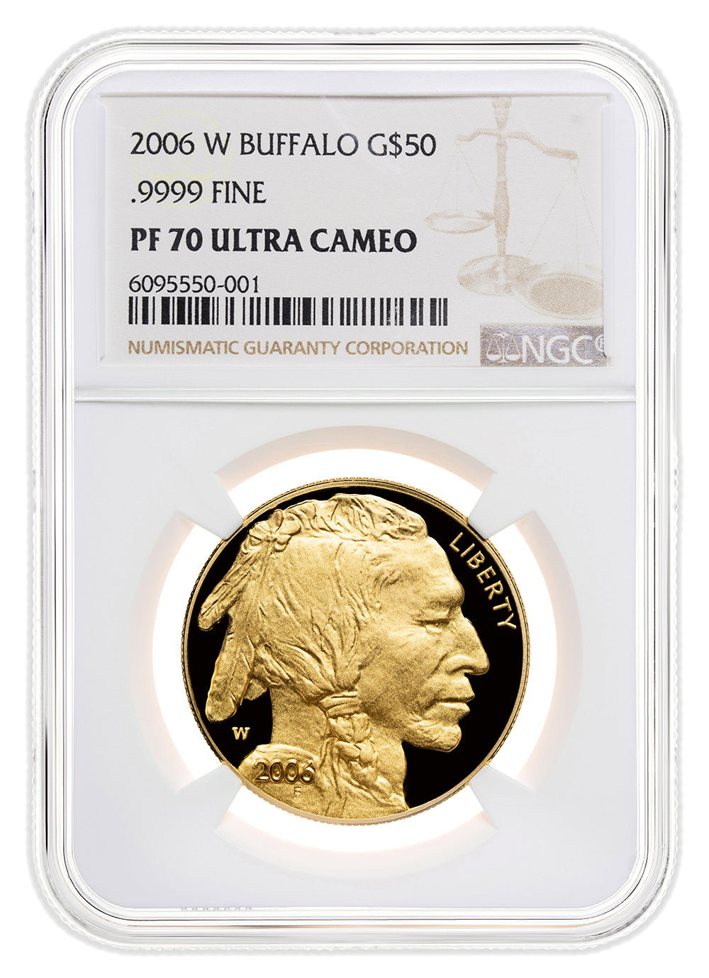 2006-W $50 Proof Gold Buffalo NGC PF70