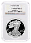 1999-P Proof Silver Eagle NGC PF69