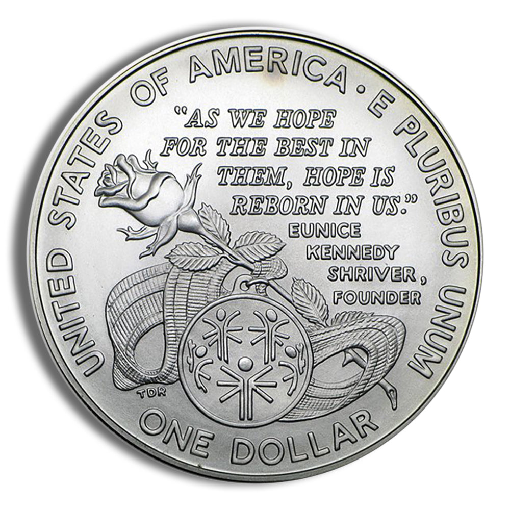 1995-W $1 Special Olympics Silver Commem - BU