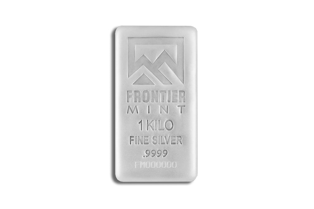 1 Kilo Silver Bar - Frontier Mint (Frosted)