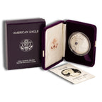1990-S Proof Silver Eagle with Box & COA