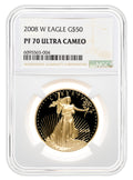 2008-W 1 oz Proof Gold Eagle $50 NGC PF70