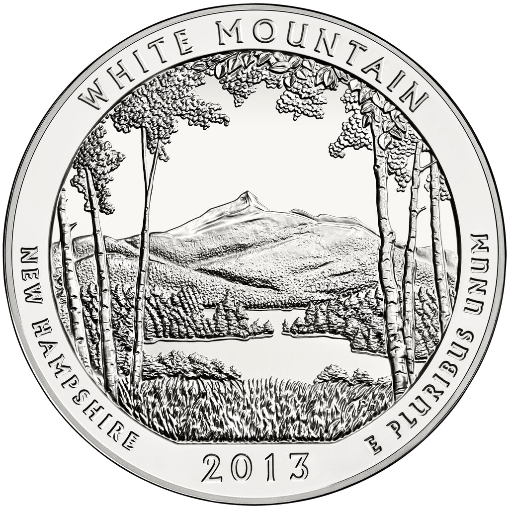 2013 5 oz ATB White Mountain Silver Coin - BU
