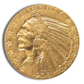$5 Gold Indian Half Eagle - AU