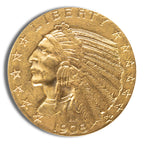$5 Gold Indian Half Eagle - AU