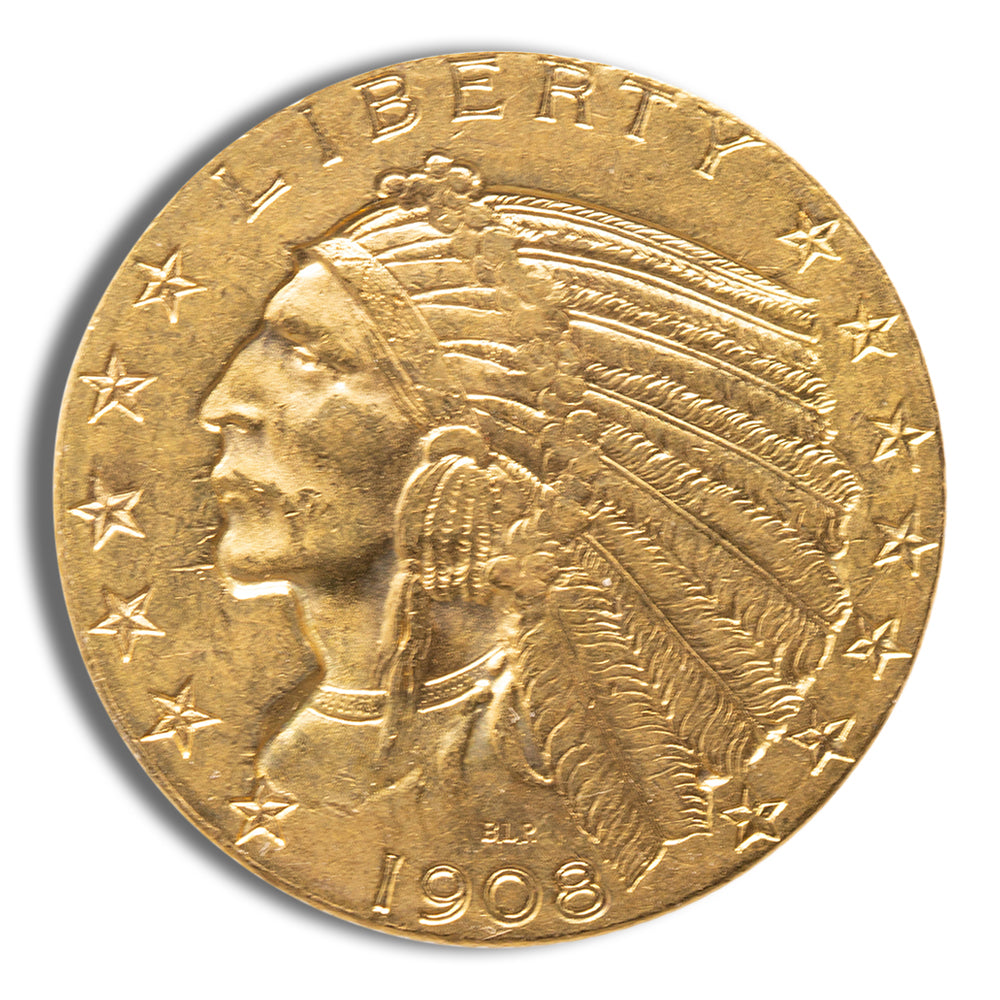 $5 Gold Indian Half Eagle - AU
