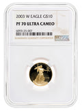 2003-W 1/4 oz Proof Gold Eagle $10 NGC PF70