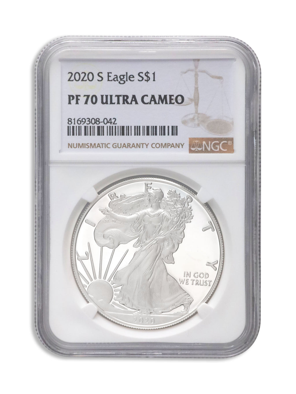 2020-S Proof Silver Eagle NGC PF70