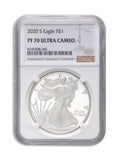 2020-S Proof Silver Eagle NGC PF70