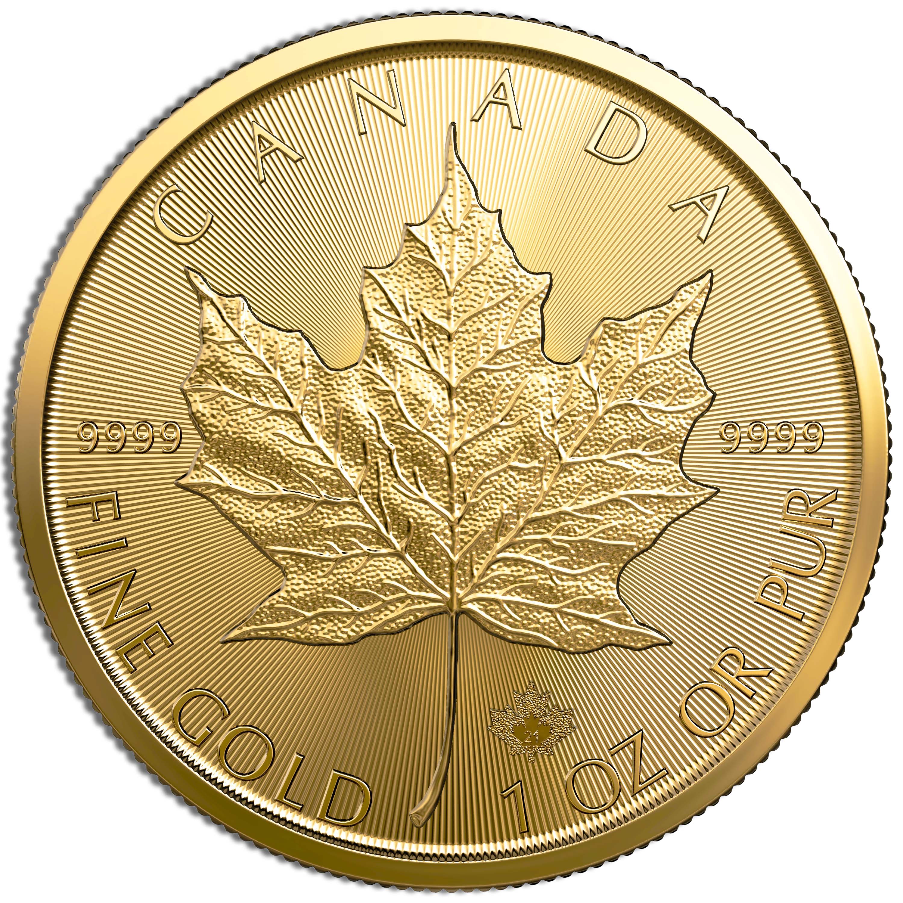 1 oz.9999 Gold Maple Leaf (Year Varies)