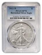 2012-W Burnished Silver Eagle PCGS SP70