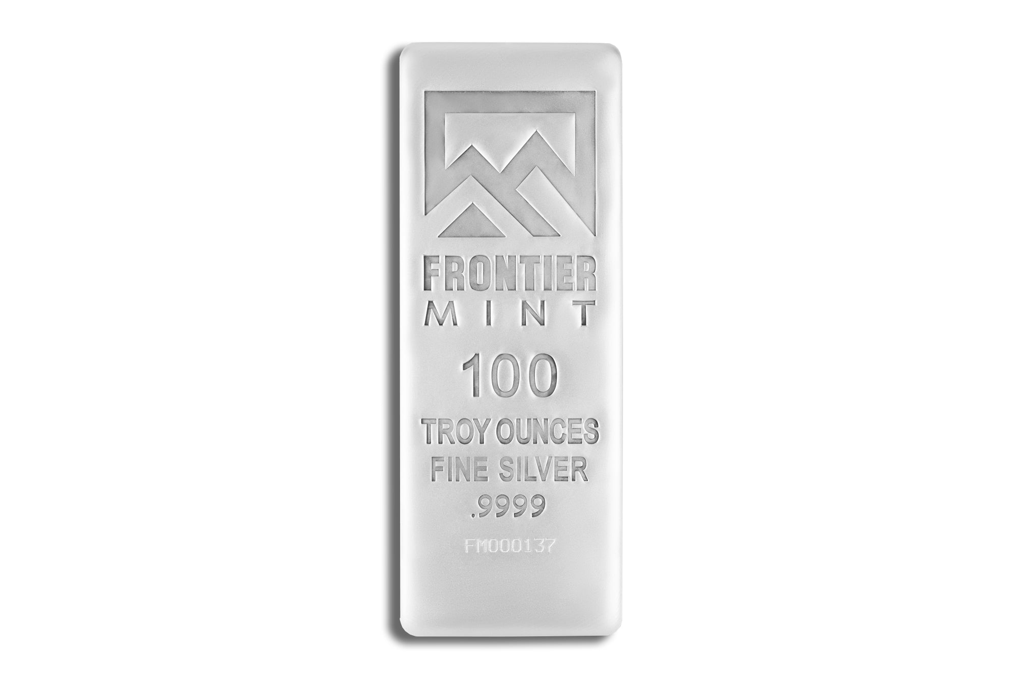 100 oz Silver Bar - Frontier Mint (Frosted)
