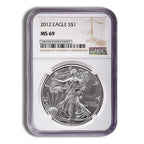2012 Silver Eagle NGC MS69