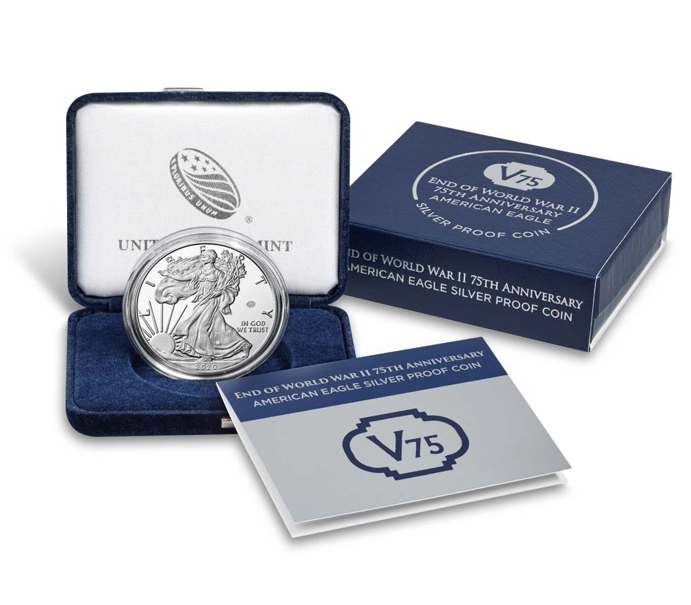 2020-W Proof Silver Eagle V75 Privy with Box & COA