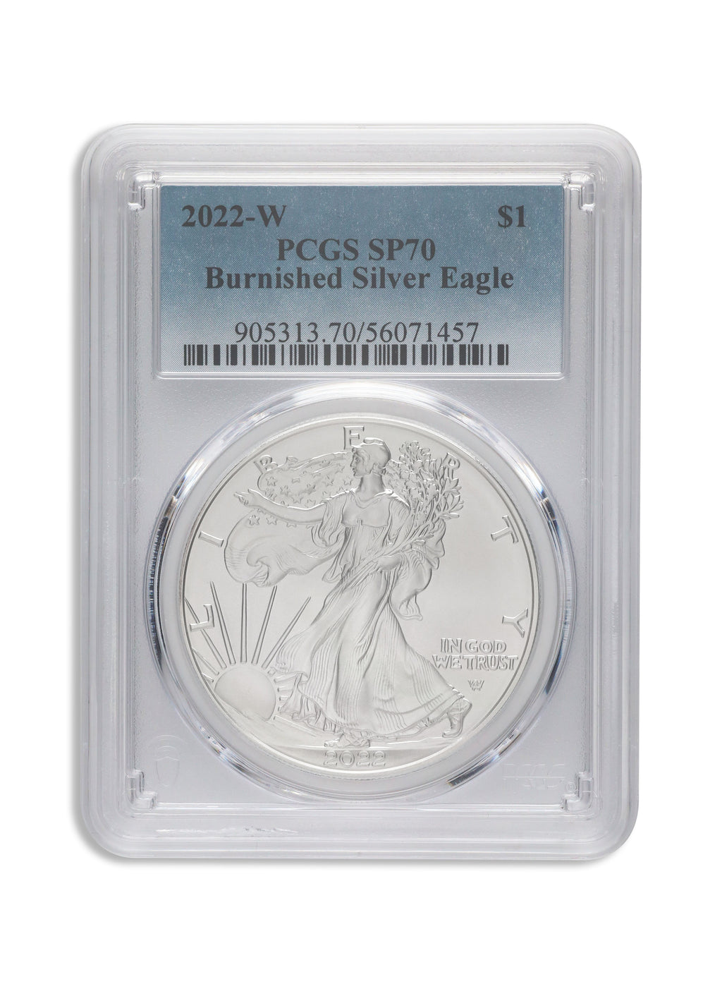 2022-W Burnished Silver Eagle PCGS SP70