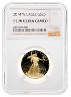 2014-W 1/2 oz Proof Gold Eagle $25 NGC PF70