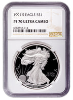 1991-S Proof Silver Eagle NGC PF70