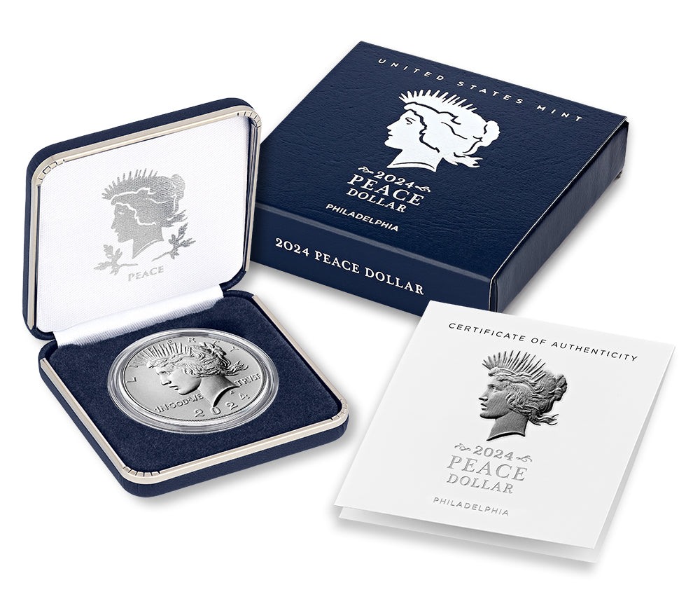 2024-P Peace Silver Dollar w/Box & COA