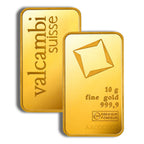 10 gram Gold Bar - Valcambi (Carded)