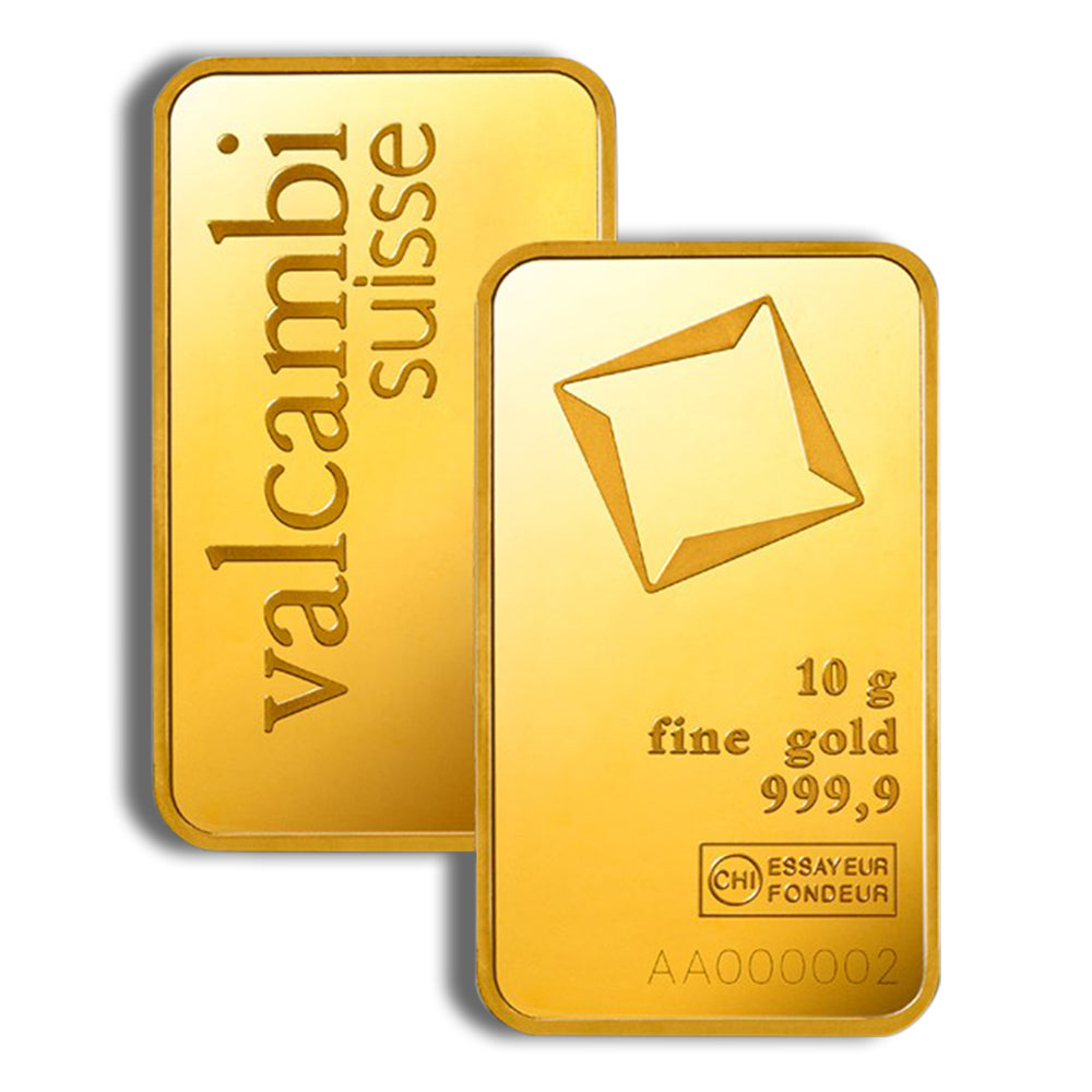 10 gram Gold Bar - Valcambi (Carded)