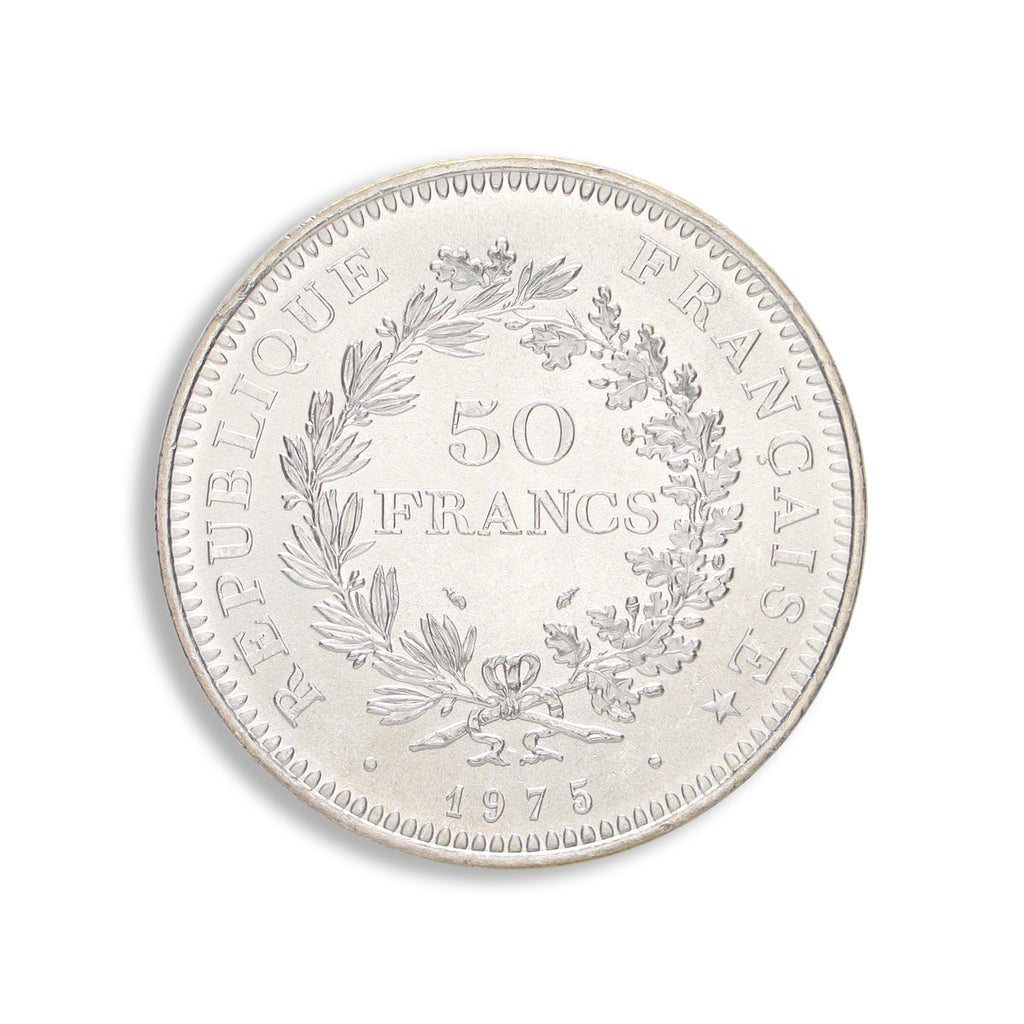 France Silver 50 Francs Hercules - 1974-1980
