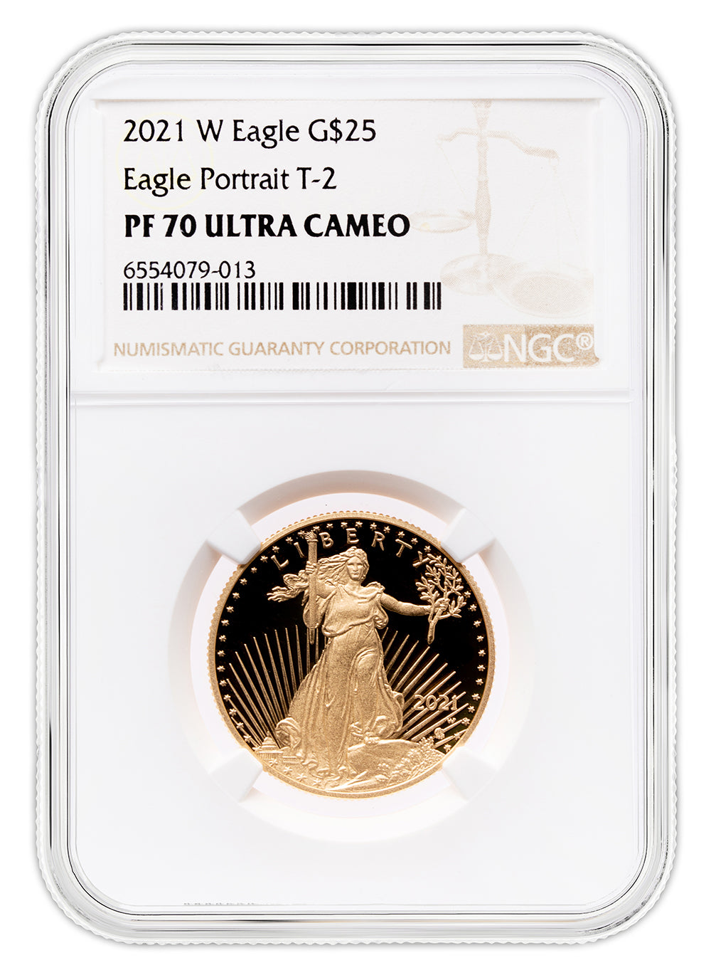 2022-W 1/2 oz Proof Gold Eagle $25 NGC PF70