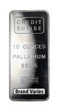 10 oz Palladium Bar - Brand Varies