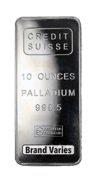 10 oz Palladium Bar - Brand Varies