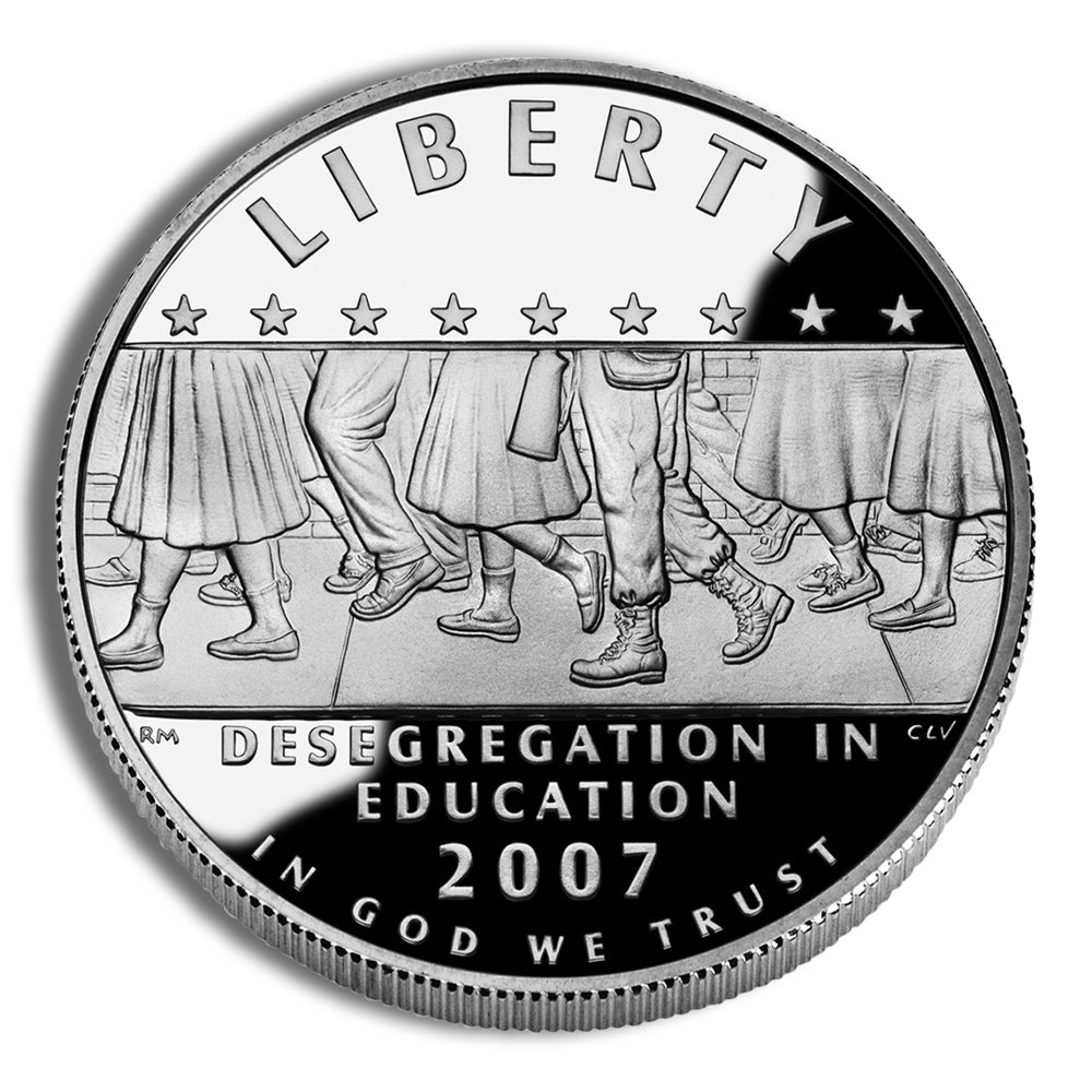 2007-P $1 Little Rock, Deseg Silver Commem - Proof