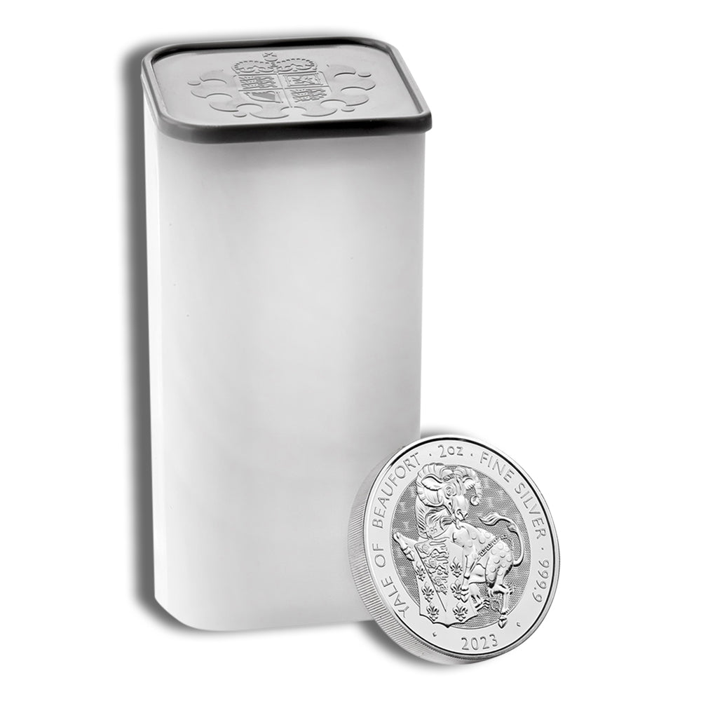 2023 2 oz Silver Great Britain Tudor Beasts - Yale of Beaufort