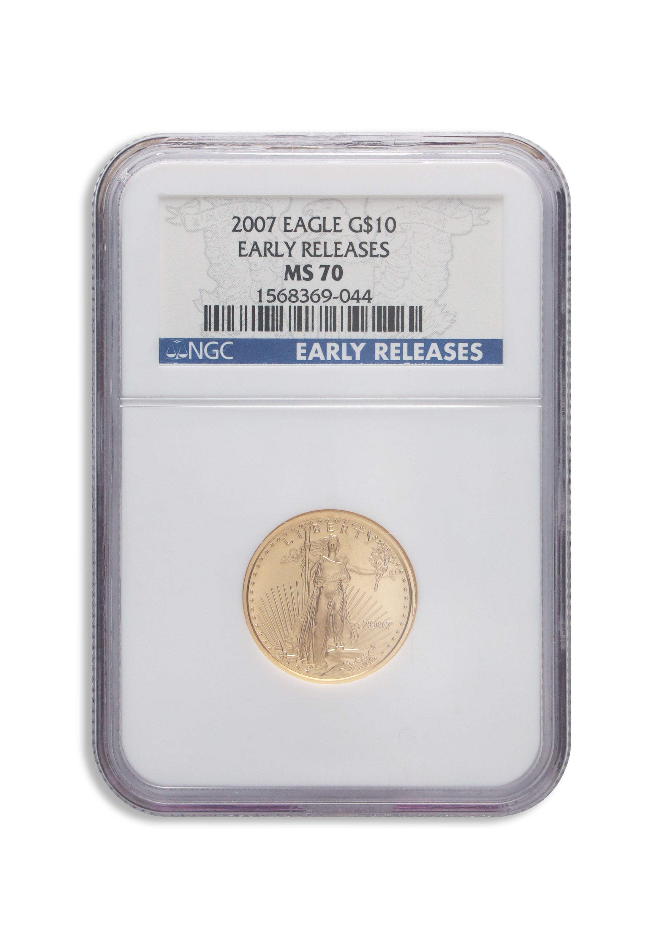 2007 1/4 oz Gold Eagle $10 NGC MS70 ER