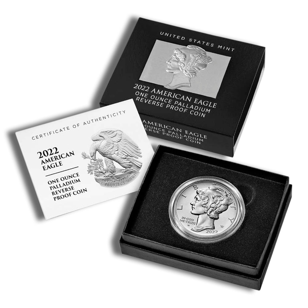 2022-W 1 oz Reverse Proof Palladium Eagle (w/Box & COA)