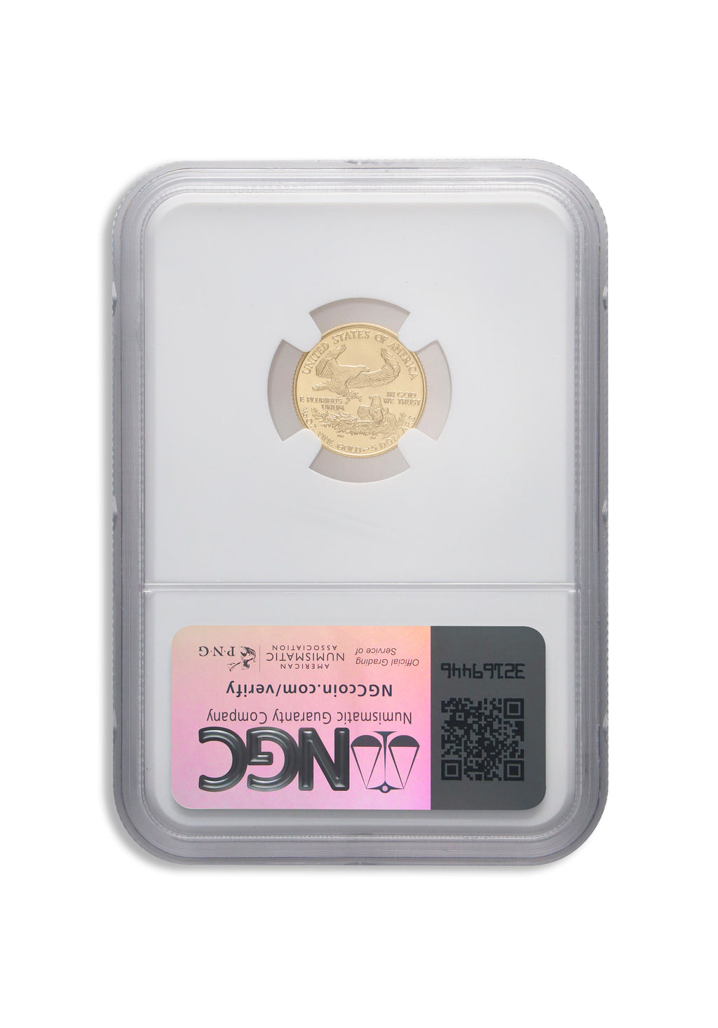 1992 1/10 oz Gold Eagle $5 NGC MS70