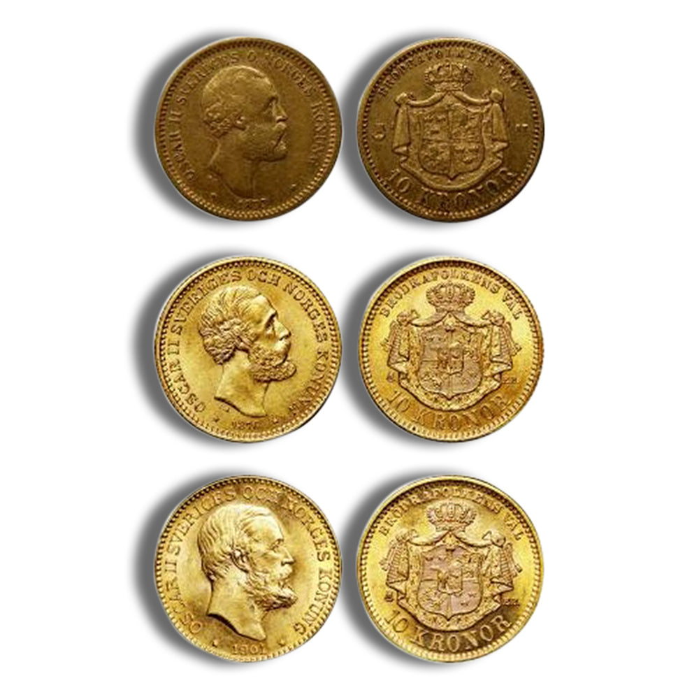 Sweden 10 Kronor Gold Coin