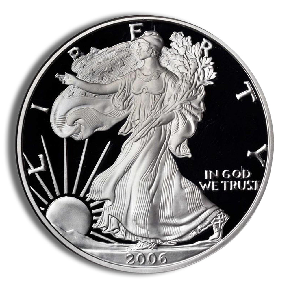 2006-W Proof Silver Eagle with Box & COA