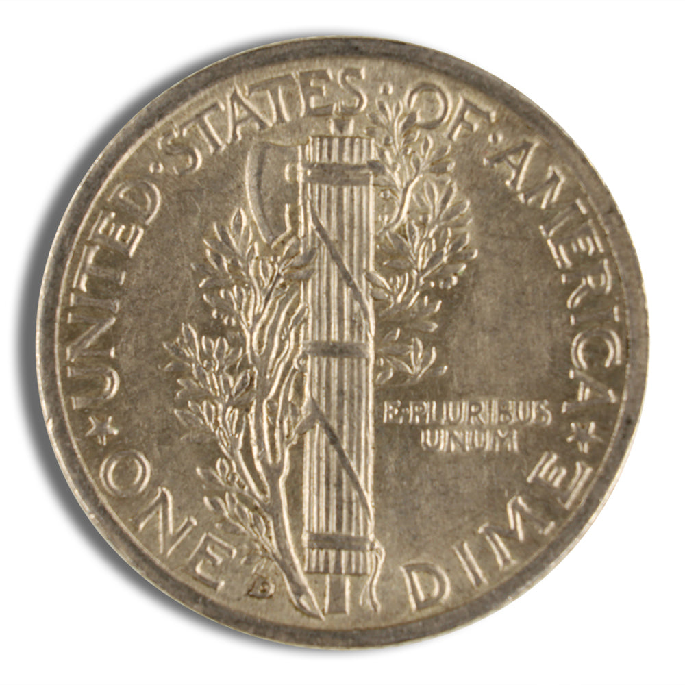 $1 FV 90% Silver Mercury Dimes - AU