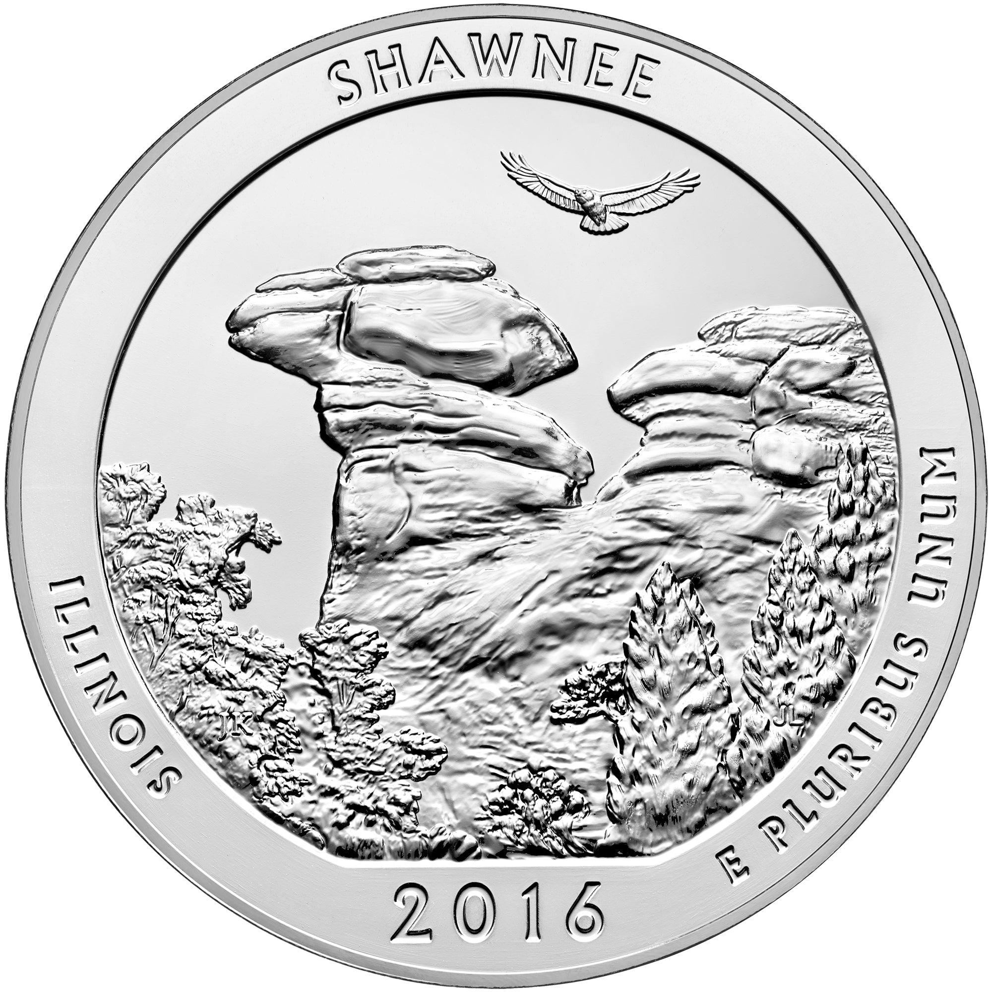 2016 5 oz ATB Shawnee Silver Coin - BU