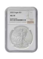 2023 Silver Eagle NGC MS70 - Brown Label