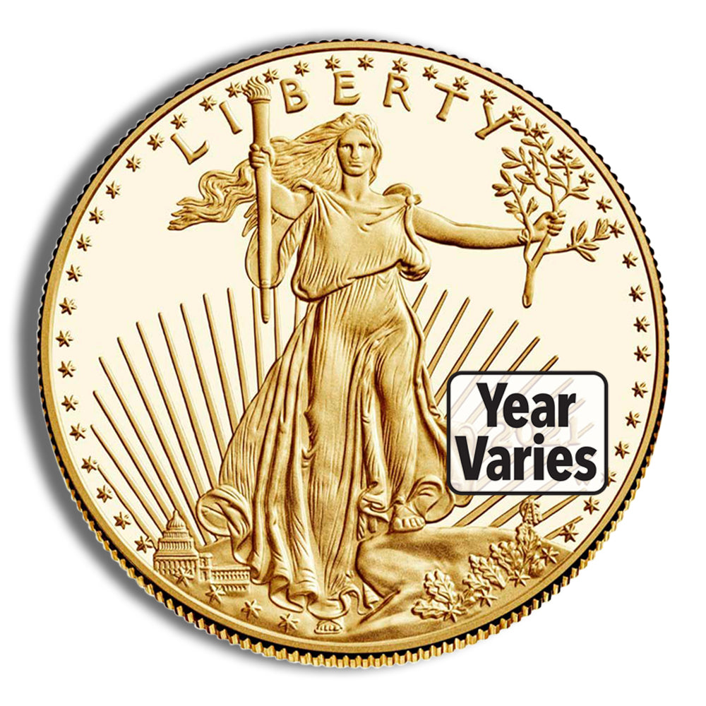 1 oz Proof Gold Eagle - Box/COA (Date Varies)